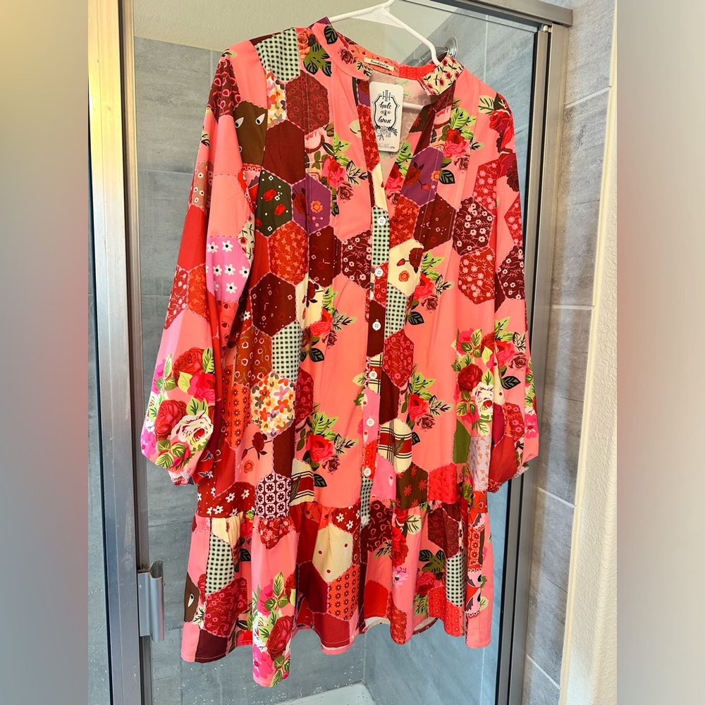 Meet me at Midnight quilted dress size small NWT